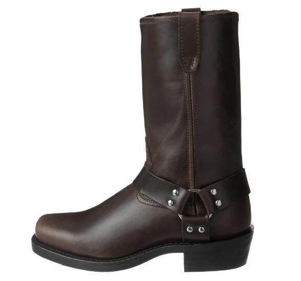 Vintage Leather Men's Motorcycle Boots