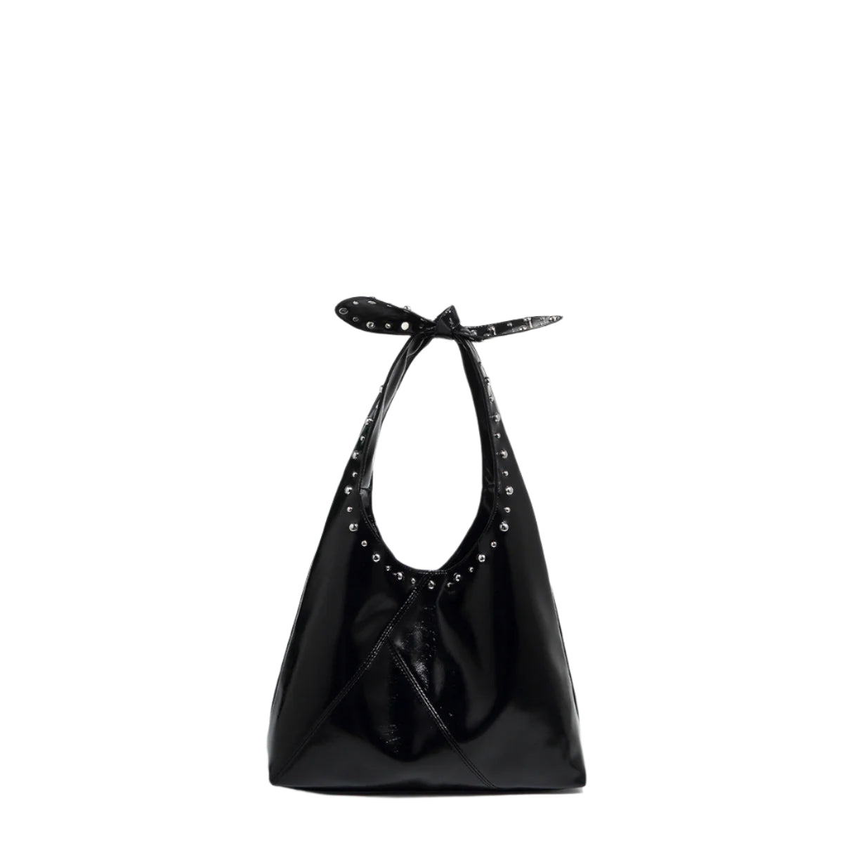 Bow Rivet Bucket Bag