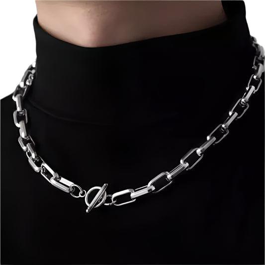O Shaped Cuban Thick 925 Sterling Silver Chain