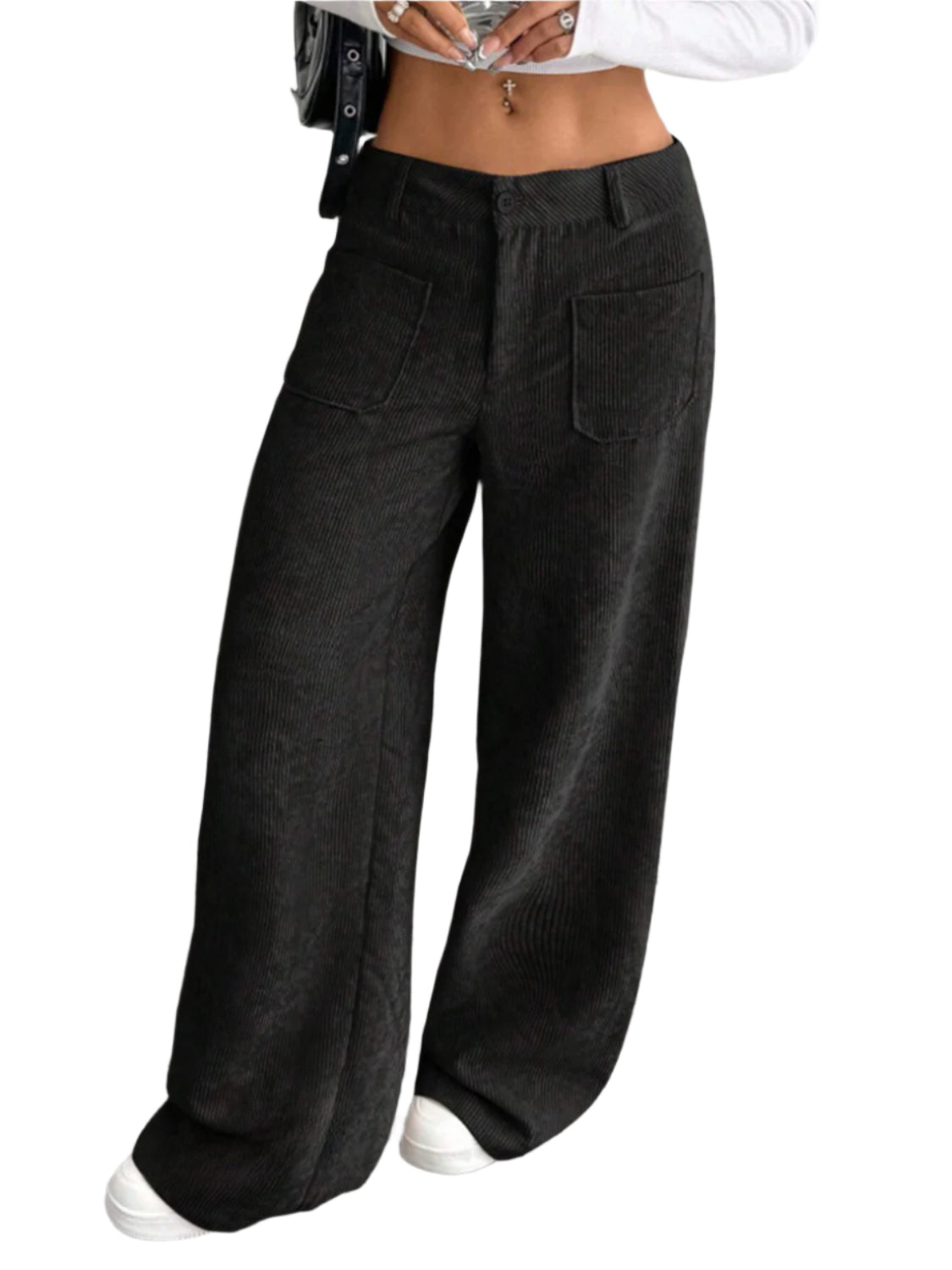 Wide Leg Pants with Pockets