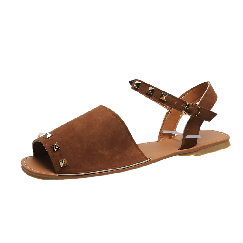 Riveted Flat Sandals
