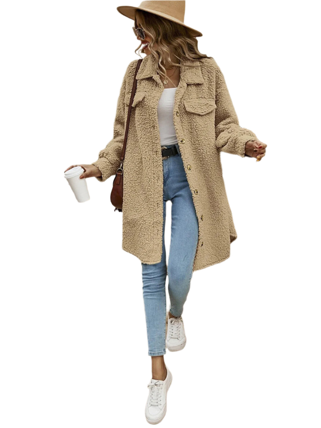 Collared Button Down Coat
