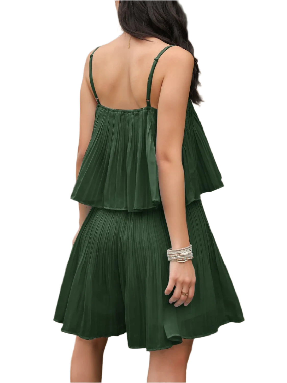 Ruched Spaghetti Strap Romper