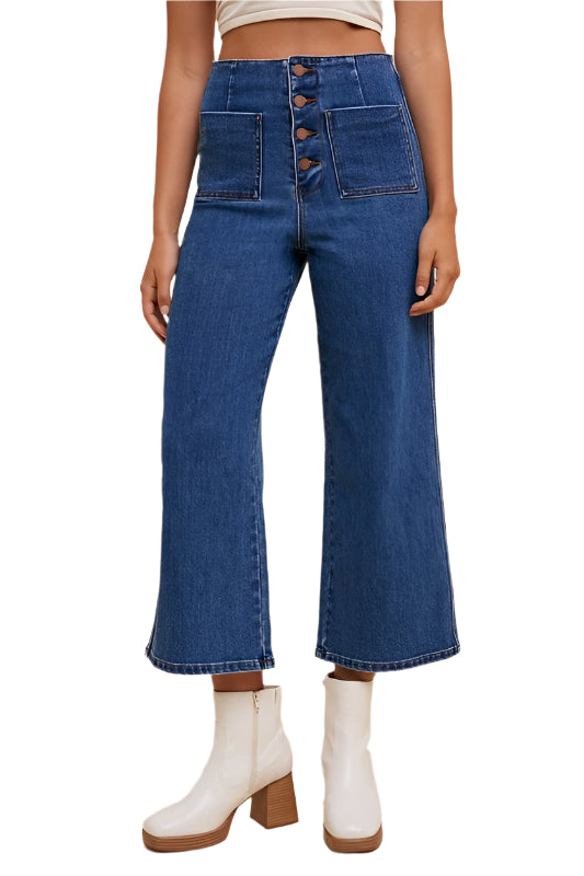 Annie Wear Button Fly High Waist Jeans