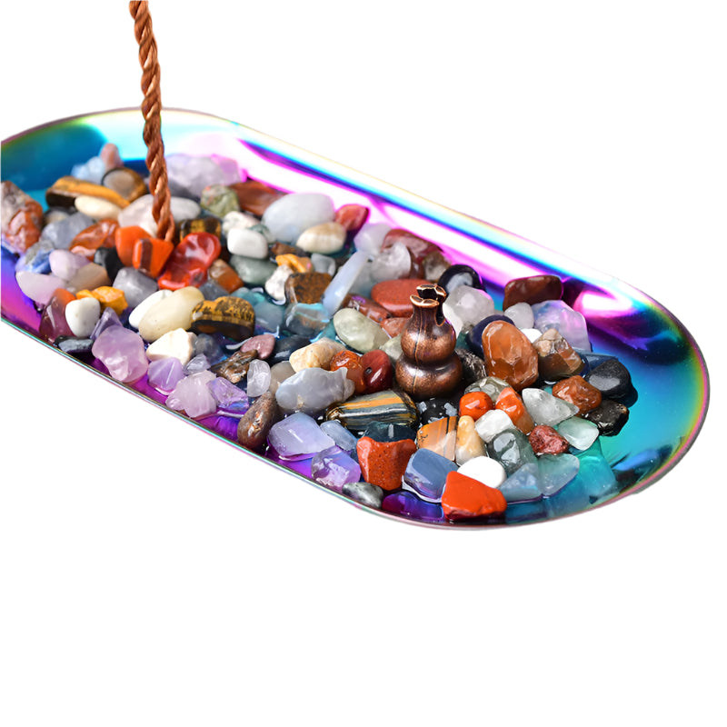 Mixed Crystal Lucky Money Tree Incense Burner