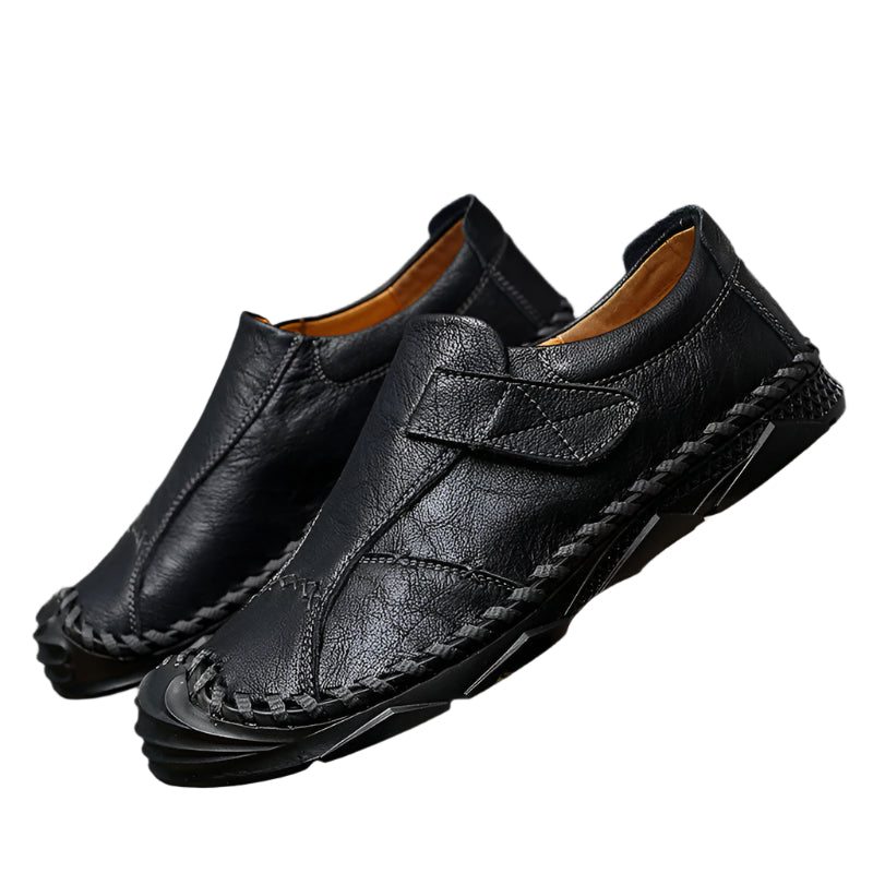 Handmade Men's Velcro Closure Shoes