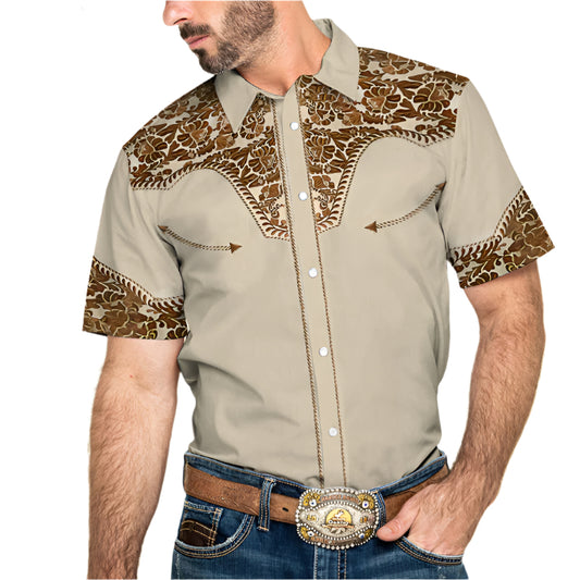 Collard Men's Western Button Down Shirt