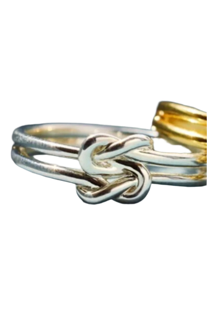 925 Sterling Silver Love Knot Ring