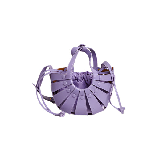 Cowhide Leather Basket Style Tote