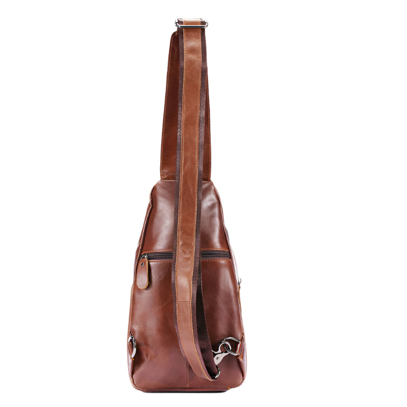 Men's Cowhide Leather Crossbody Bag