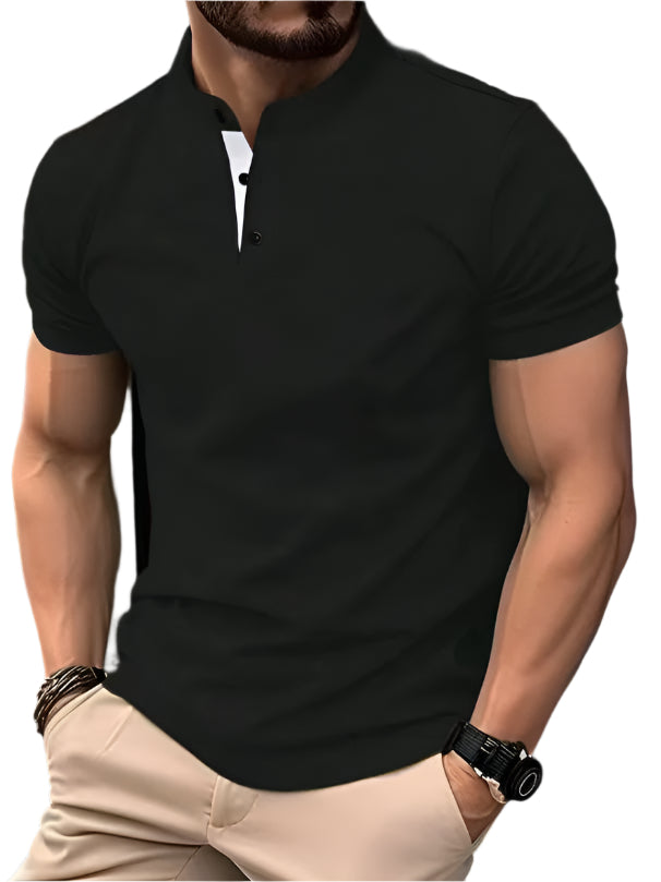 Men's Contrast Collar T-Shirt