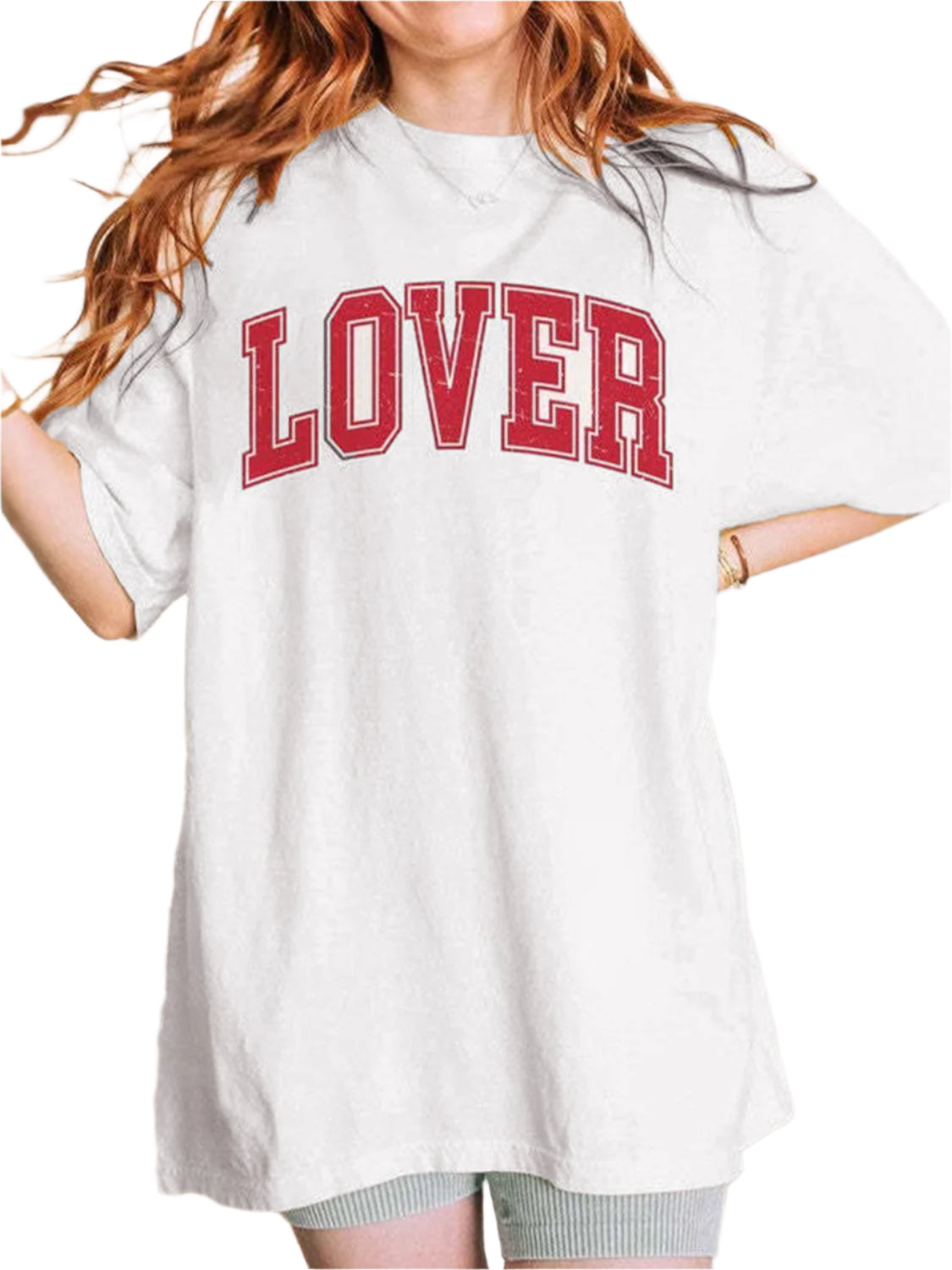 LOVER Round Neck Half Sleeve T-Shirt