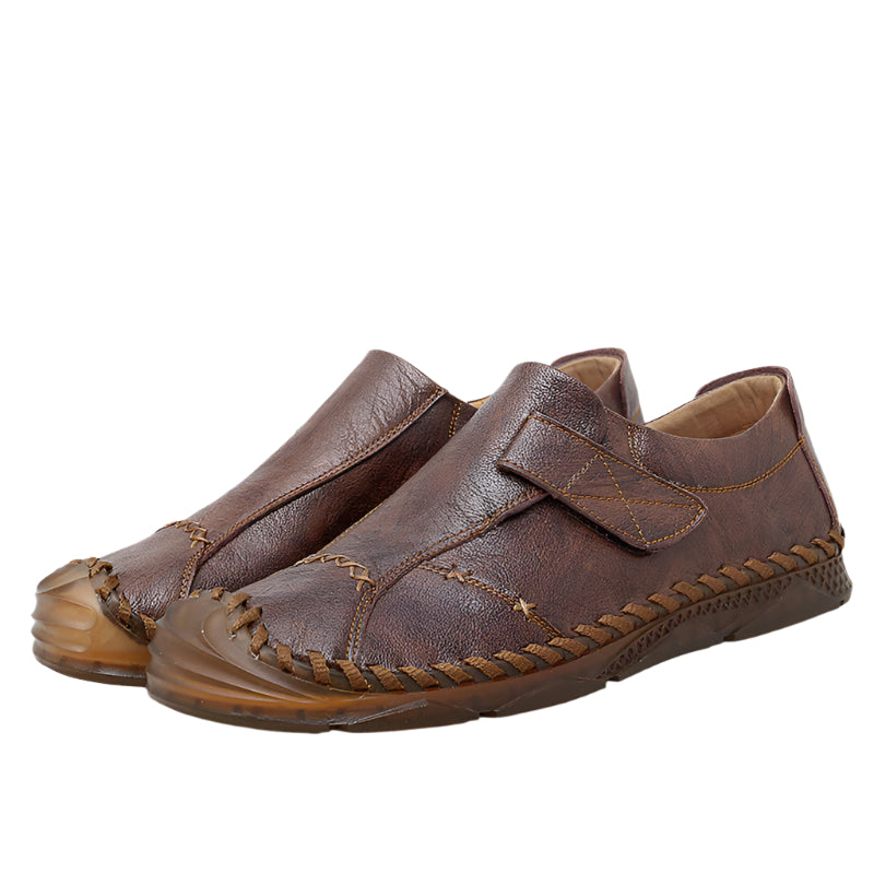 Handmade Men's Velcro Closure Shoes