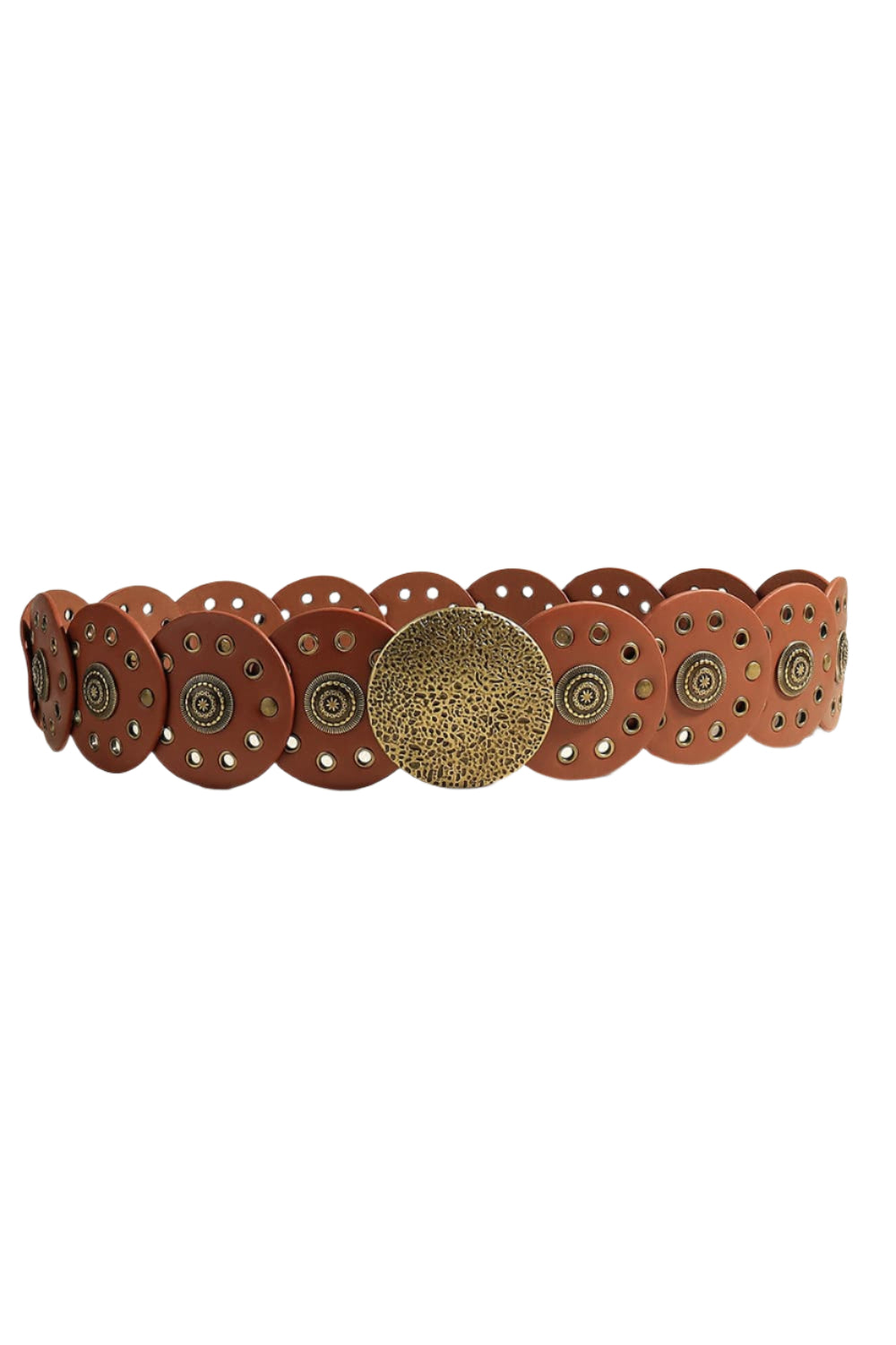 Round Shape PU Leather Belt