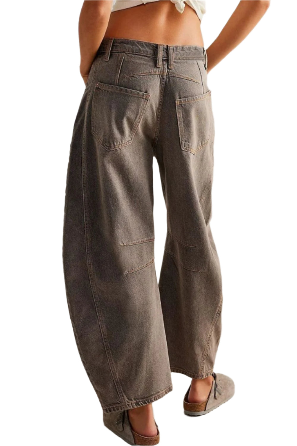 Wide Leg Jeans with Pockets