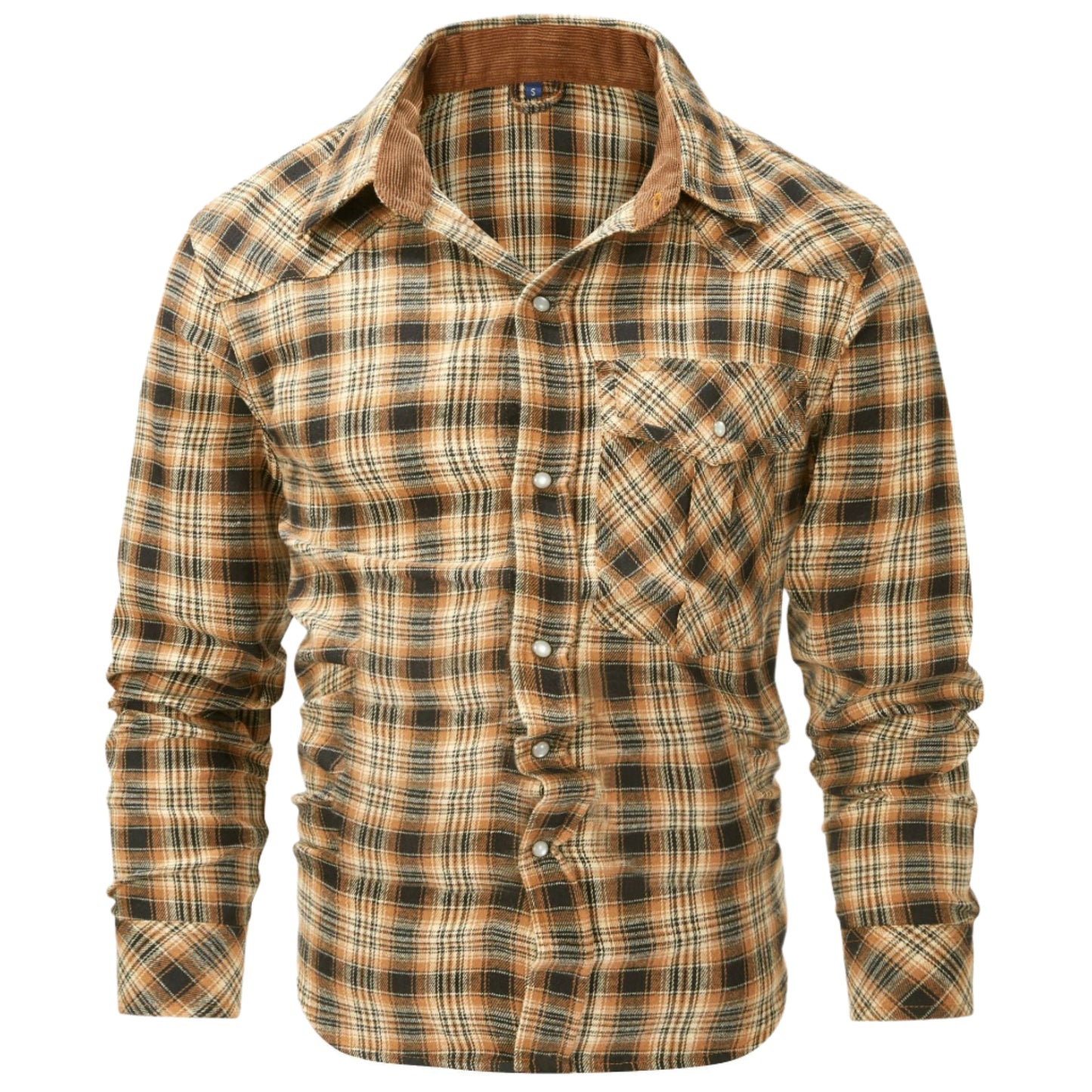 Men's Long Sleeve Pearl Button Shirt