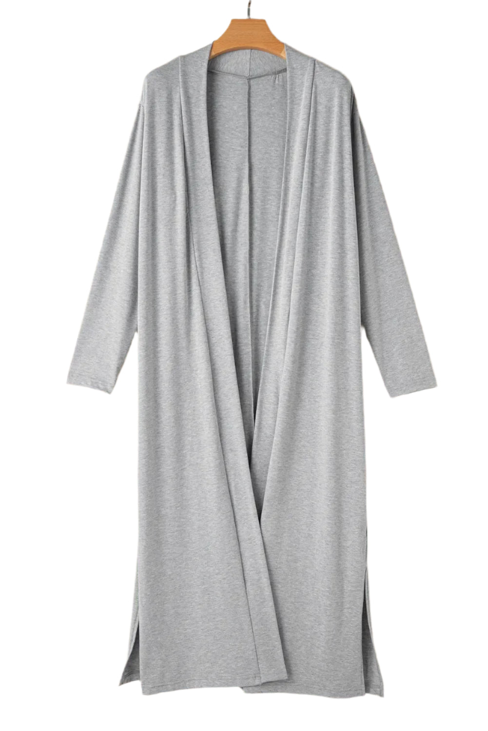 Open Front Long Sleeve Cardigan and Pants Lounge Set