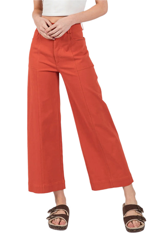 SAGE + FIG Wide Leg Cropped Pants