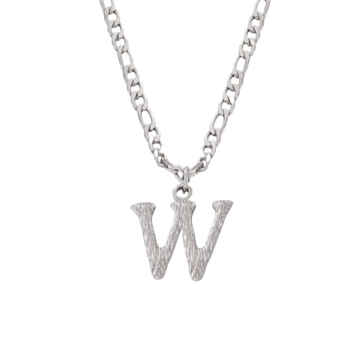Titanium Steel Letter Pendant Necklace