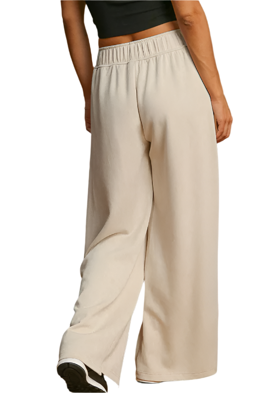 Drawstring Wide Leg Pants