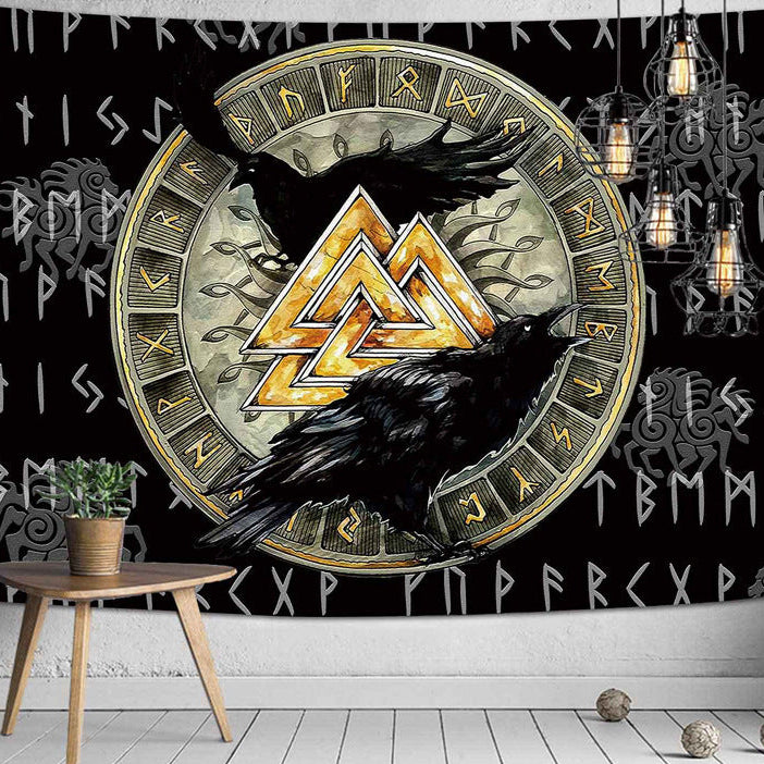 Norse Elder Futhark Runes Wall Hangings Tapestries