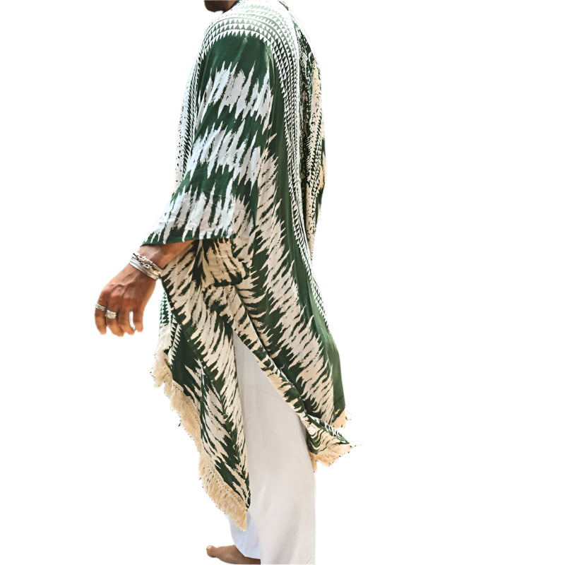 Men's Printed Shawl Beach Cover Up