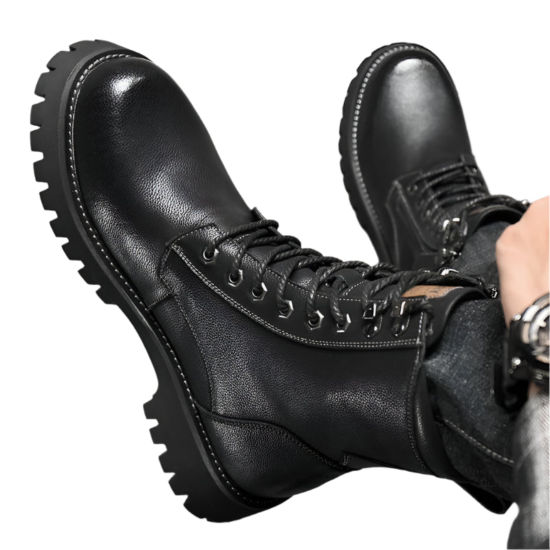 Men's Leather Fleece Lined Boots