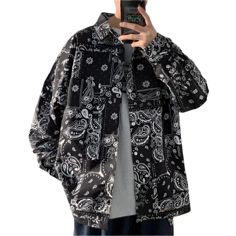 Bandana Print Men's Shirt