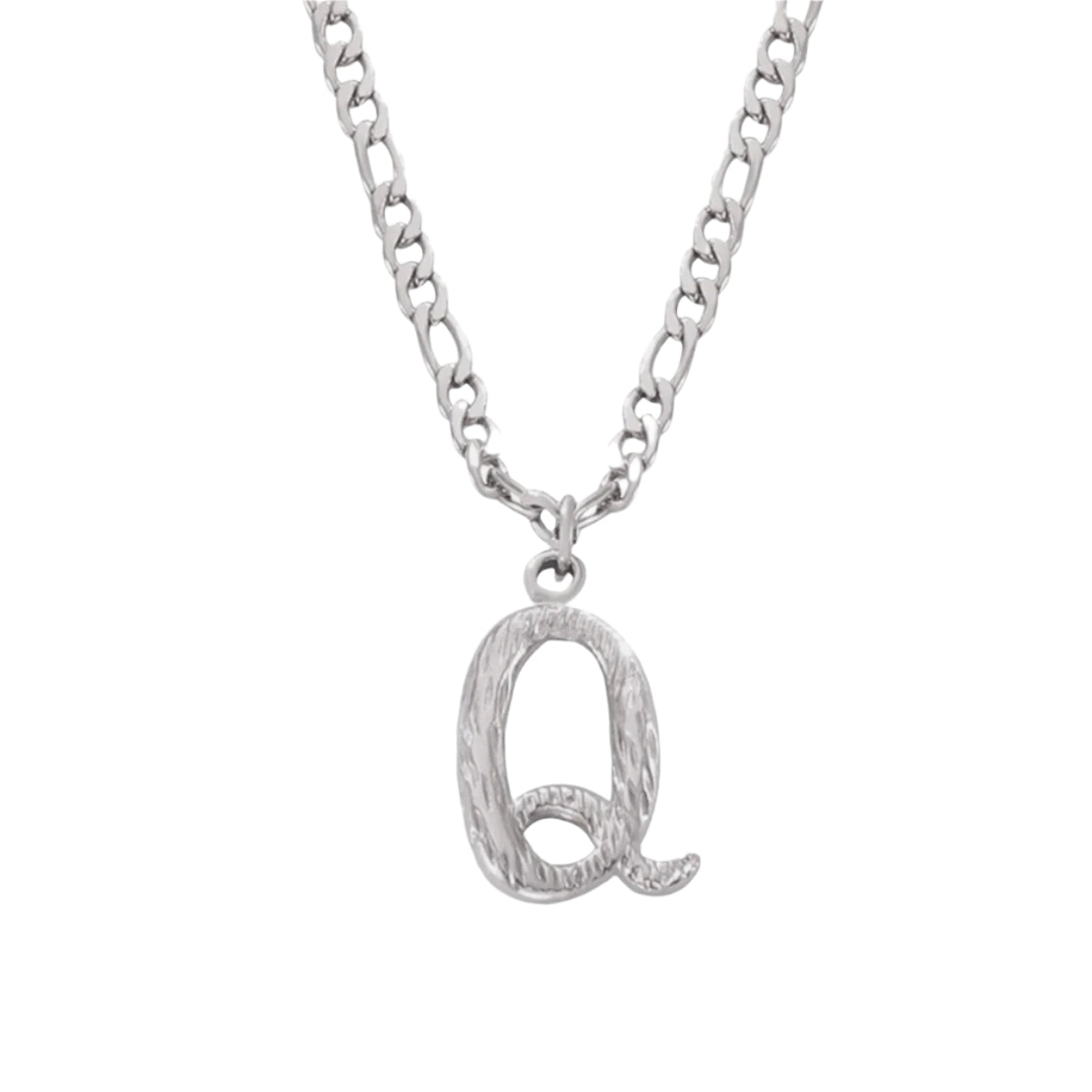 Titanium Steel Letter Pendant Necklace