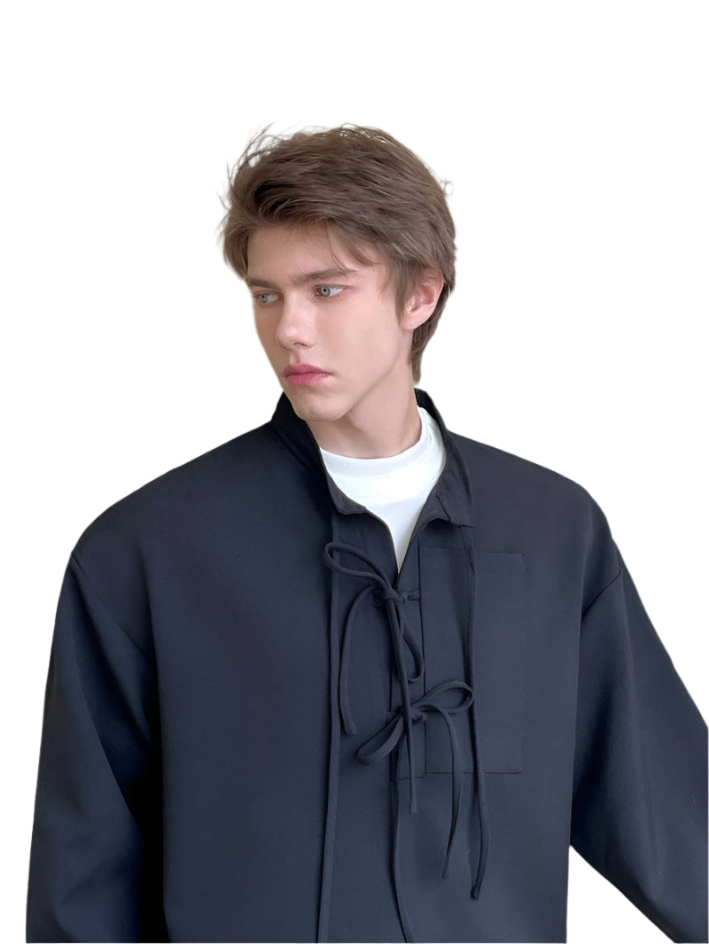 Men's Drawstring Cardigan
