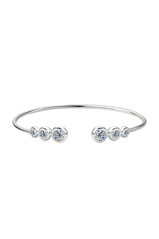 1.8 Carat Moissanite 925 Sterling Silver Bracelet