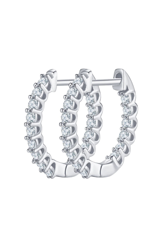 Moissanite 925 Sterling Silver Earrings