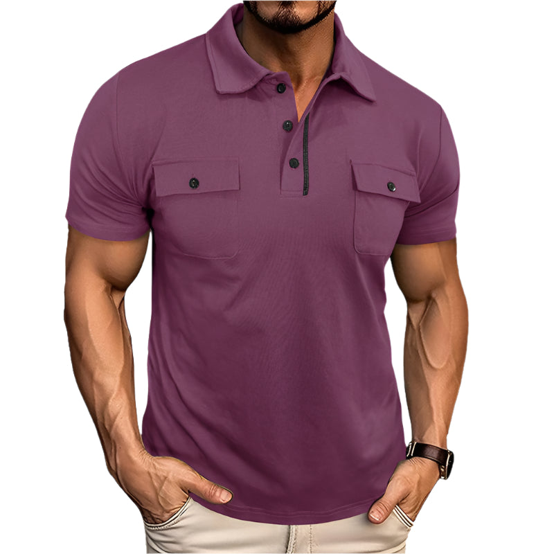 Men's Short Sleeve Pocket Polo Shirt