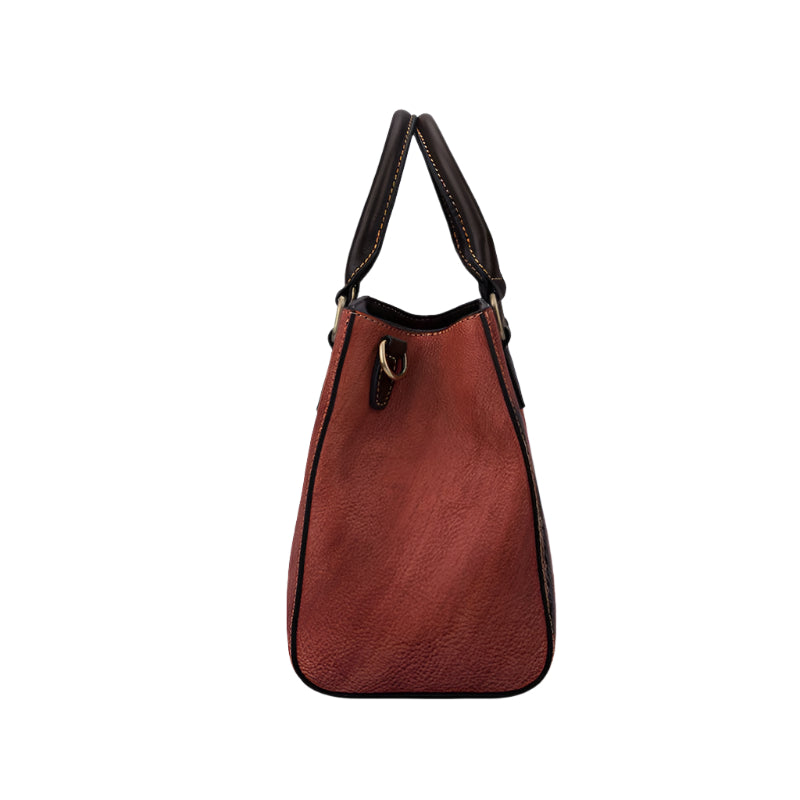 Cowhide Leather Diamond Bag