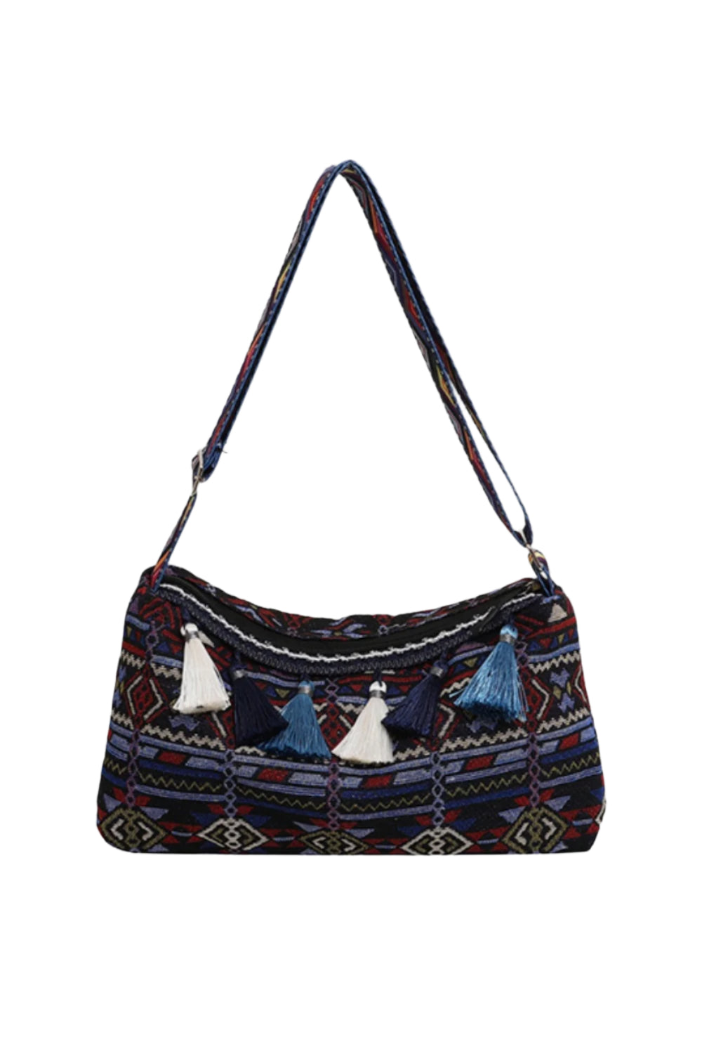 Tassel Adjustable Strap Shoulder Bag