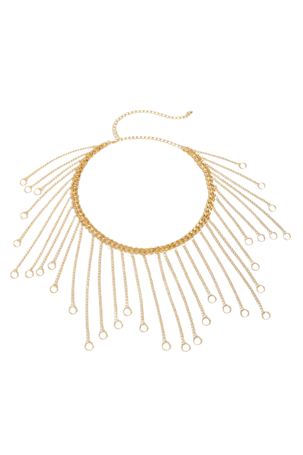 Fringe Chain Alloy Belt