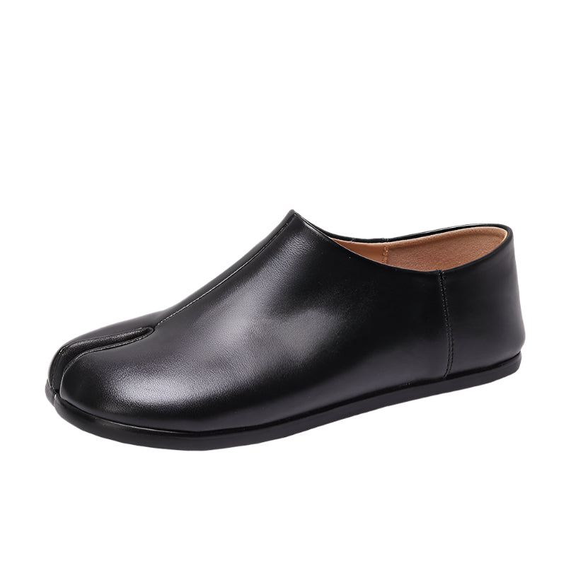Vegetable Tanned Sheepskin Split Toe Flats