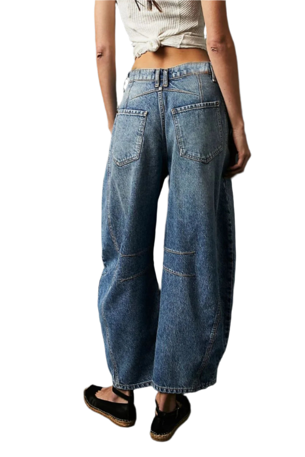Wide Leg Jeans with Pockets