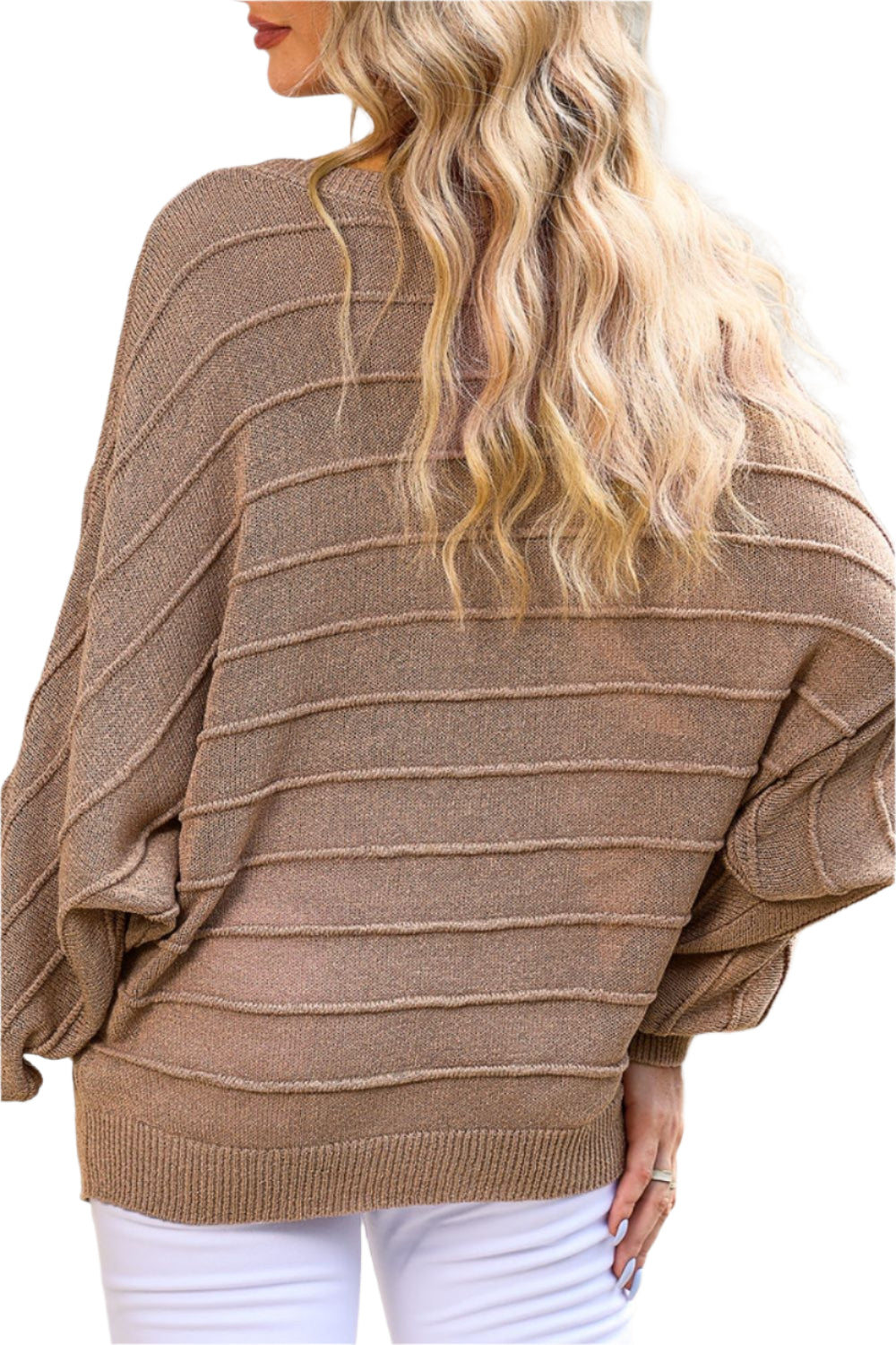 Round Neck Long Sleeve Knit Top