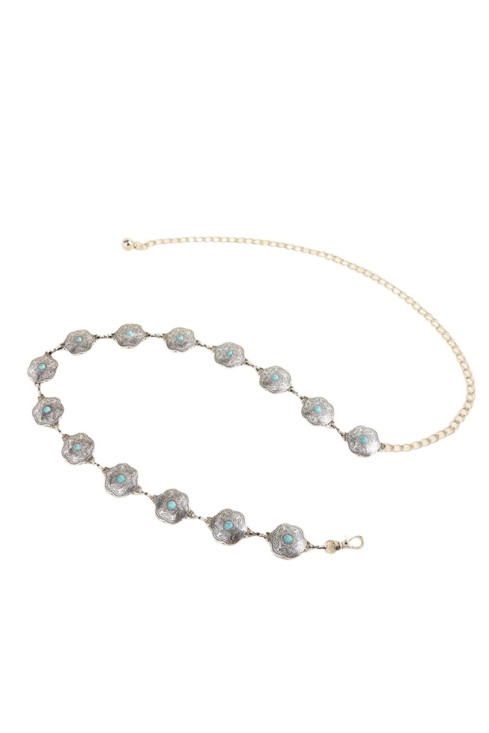 Vintage Turquoise Alloy Belt