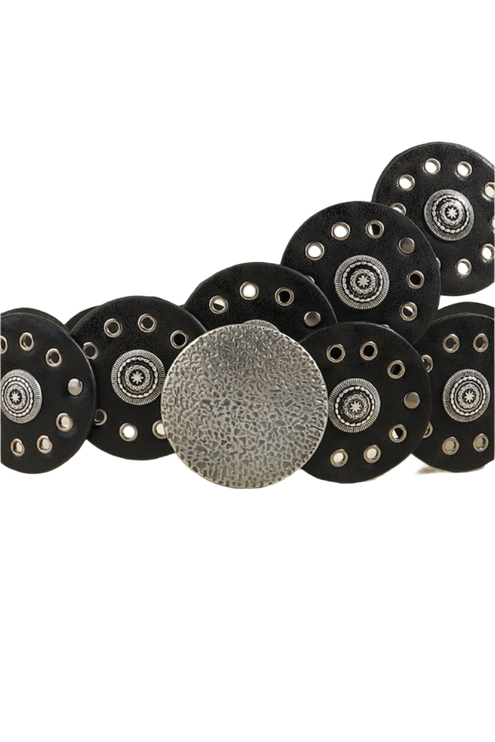 Round Shape PU Leather Belt