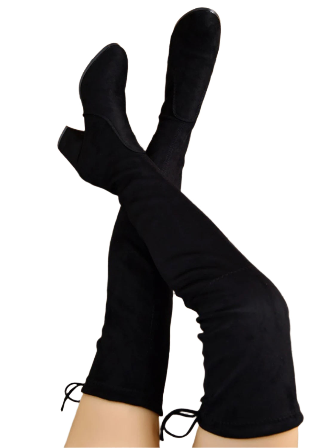 Round Toe Block Heel Boots