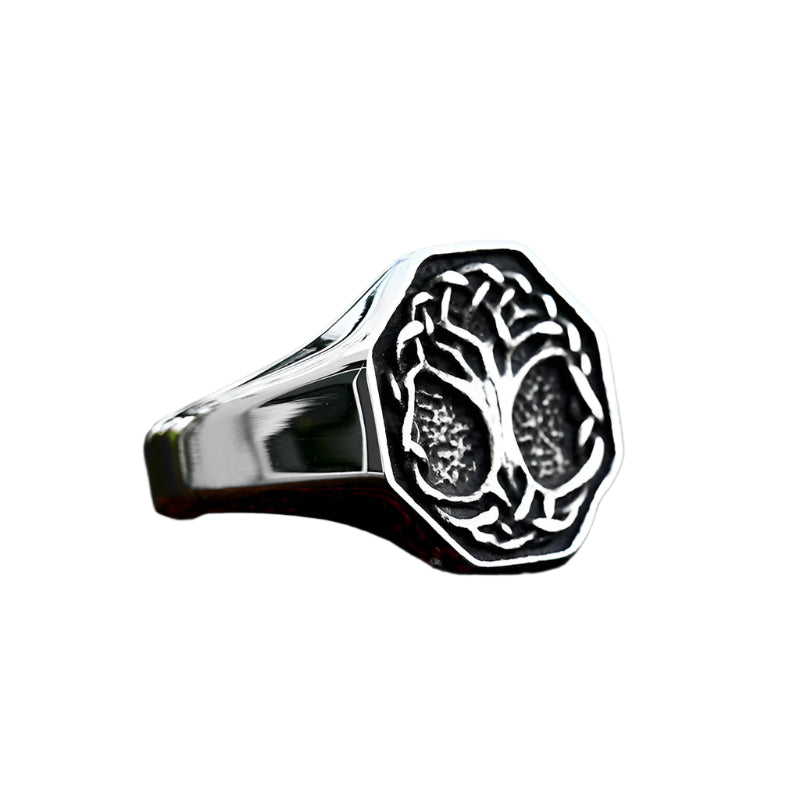 Stainless Steel Yggdrasil Ring