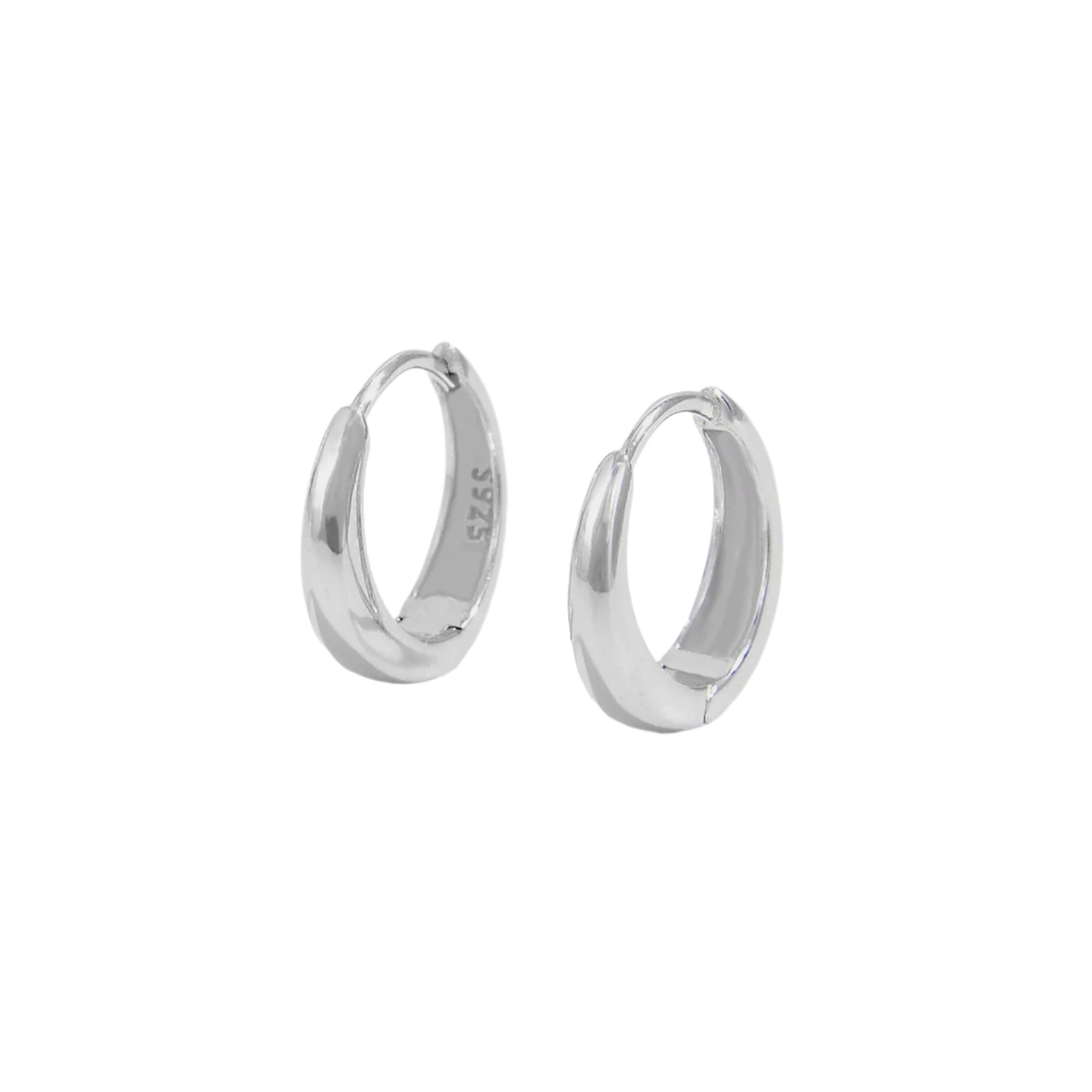 925 Sterling Silver Huggie Earrings