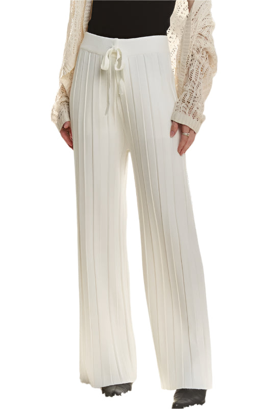 ADORA Tied Wide Leg Knit Pants