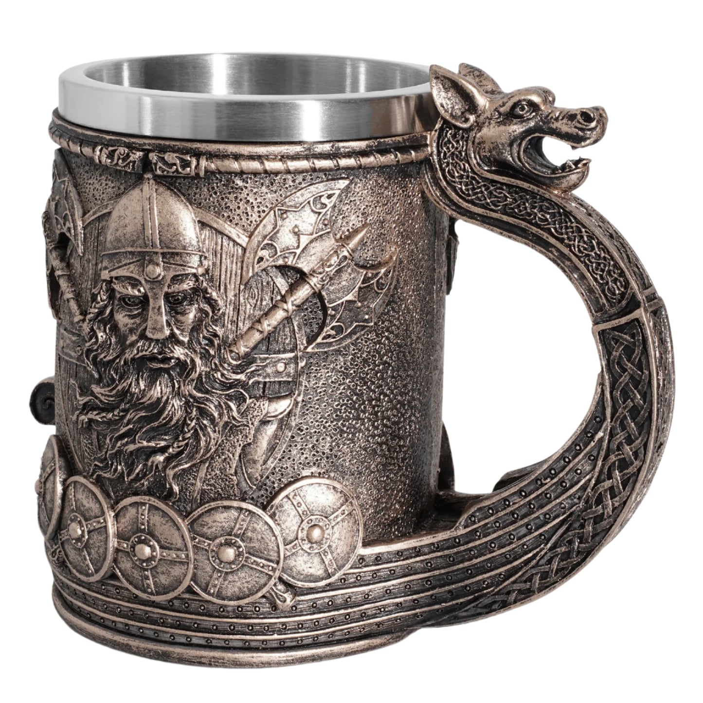 Handmade Norse Viking Beer Stein Resin Altar Mug