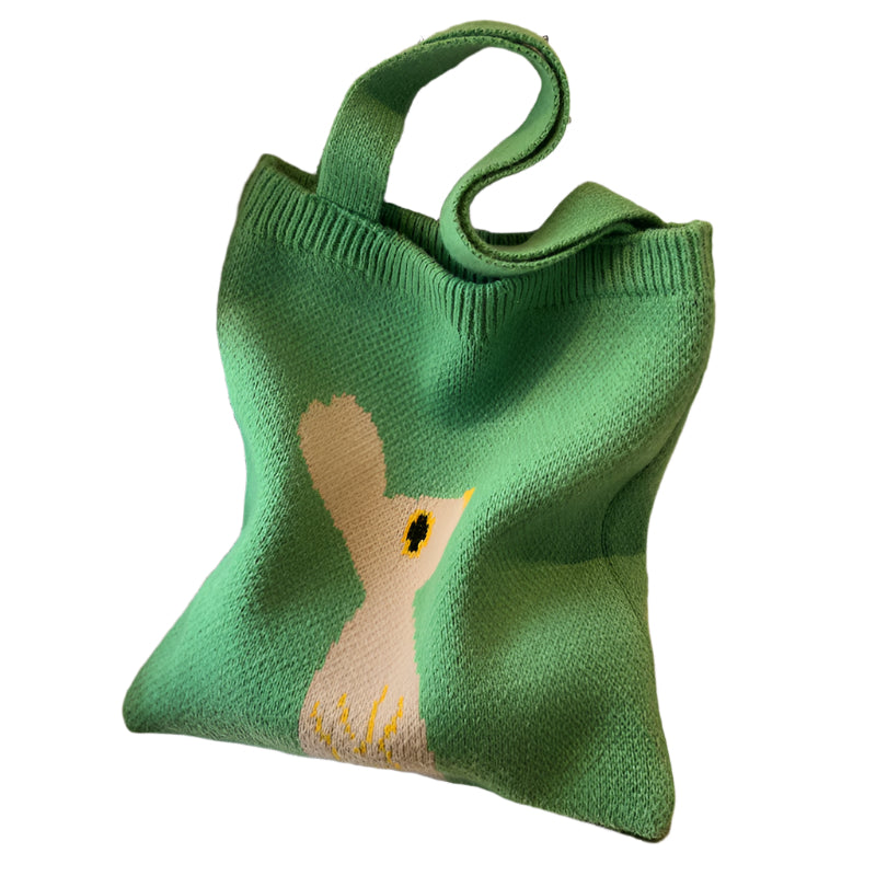 Knitted Rabbit Tote