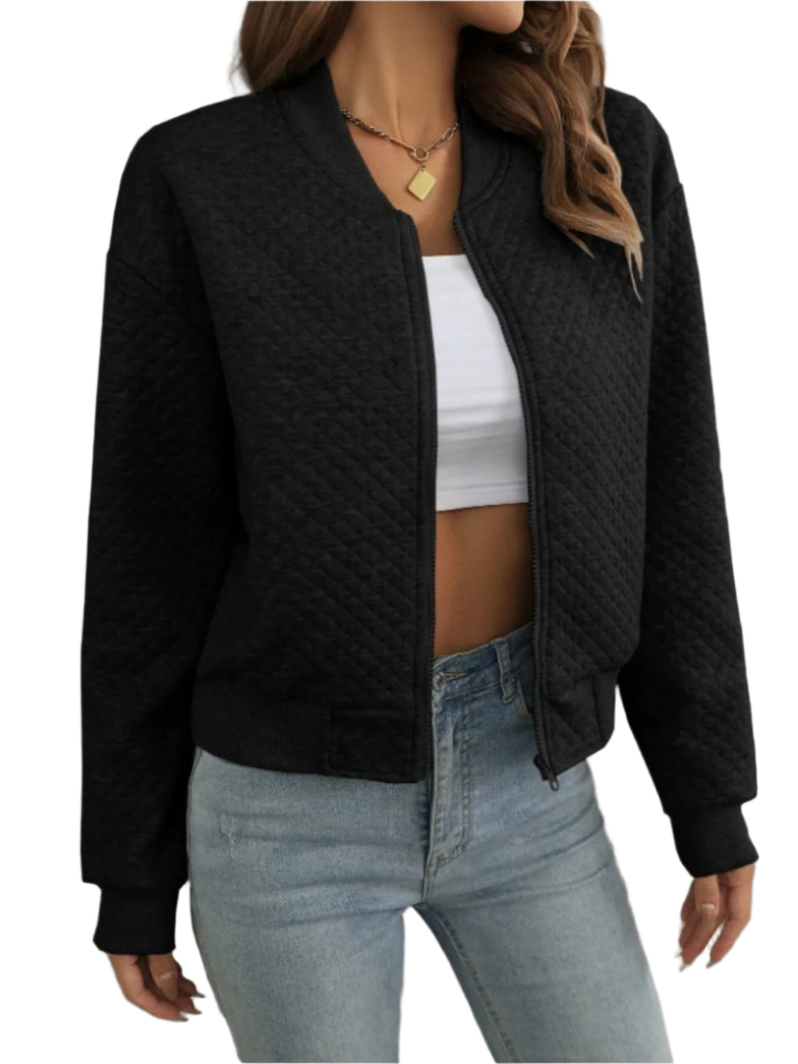 Zip Up Long Sleeve Jacket