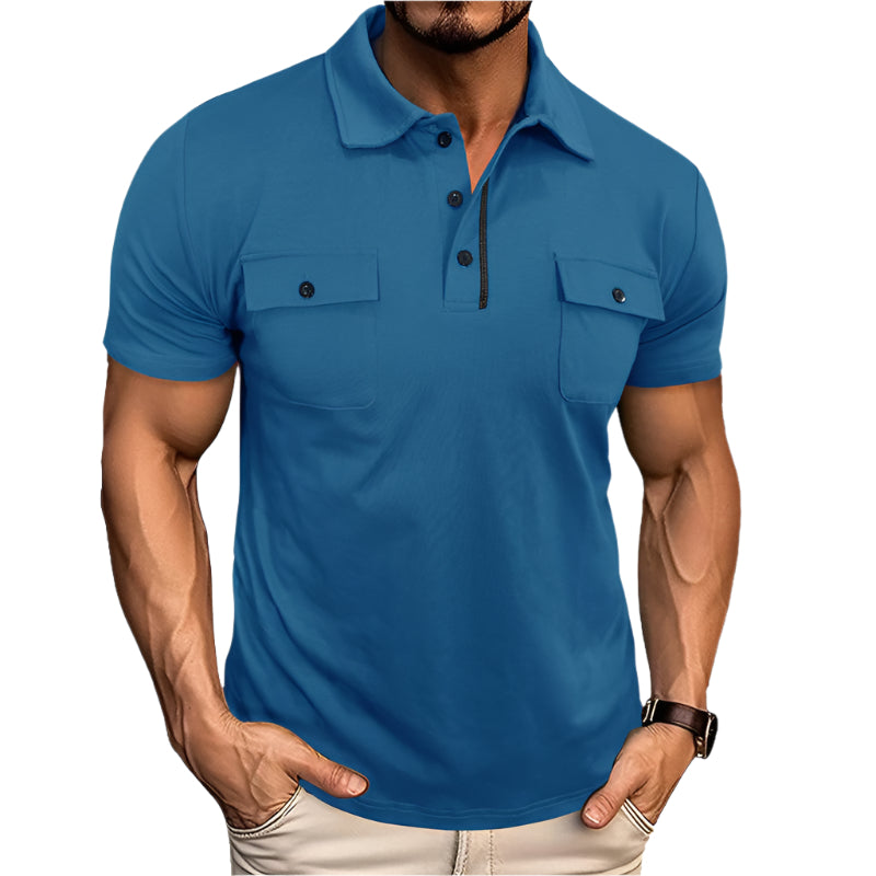 Men's Short Sleeve Pocket Polo Shirt