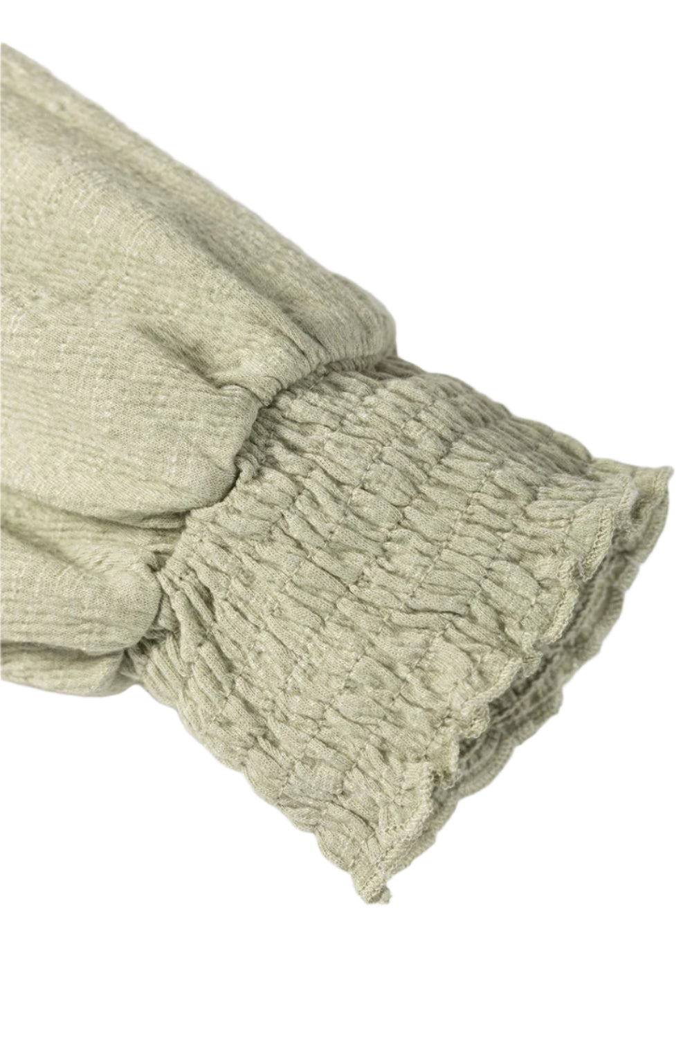 Textured Round Neck Three-Quarter Sleeve Blouse